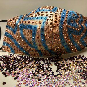 Rhinestone Face Mask